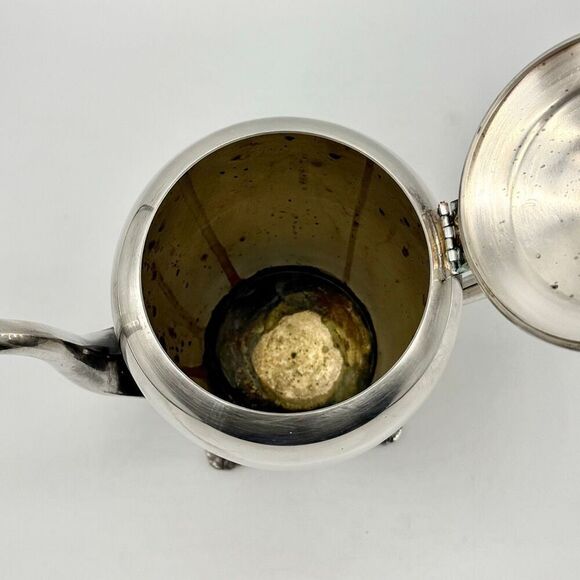 F B Rogers Silver Co. Silver Plated Vintage 19th Century Tea Pot #2670 - Picture 9 of 13